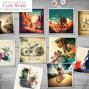 Cycle World - 10 Immagini a tema - Immagini da scaricare digitalmente - scrapbooking - Album digitale - Inverno - Clip art - Ciclismo - Bici da corsa