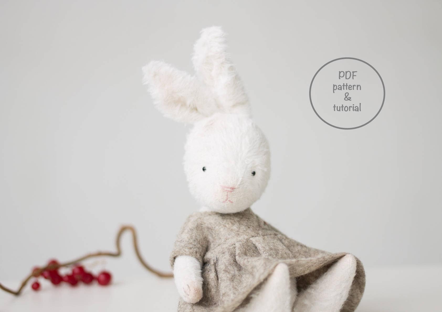 Cloth Bunny Rabbit Pattern PDF For Sewing Lovers Etsy