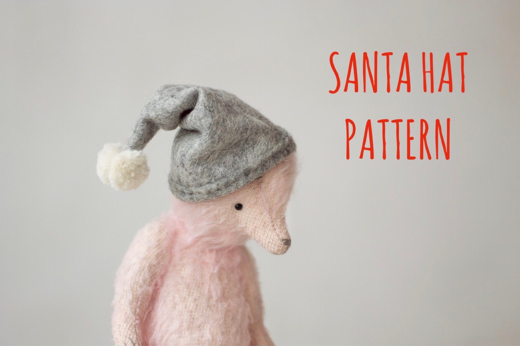 Doll Felt Santa Hat Pattern PDF For Beginners Etsy