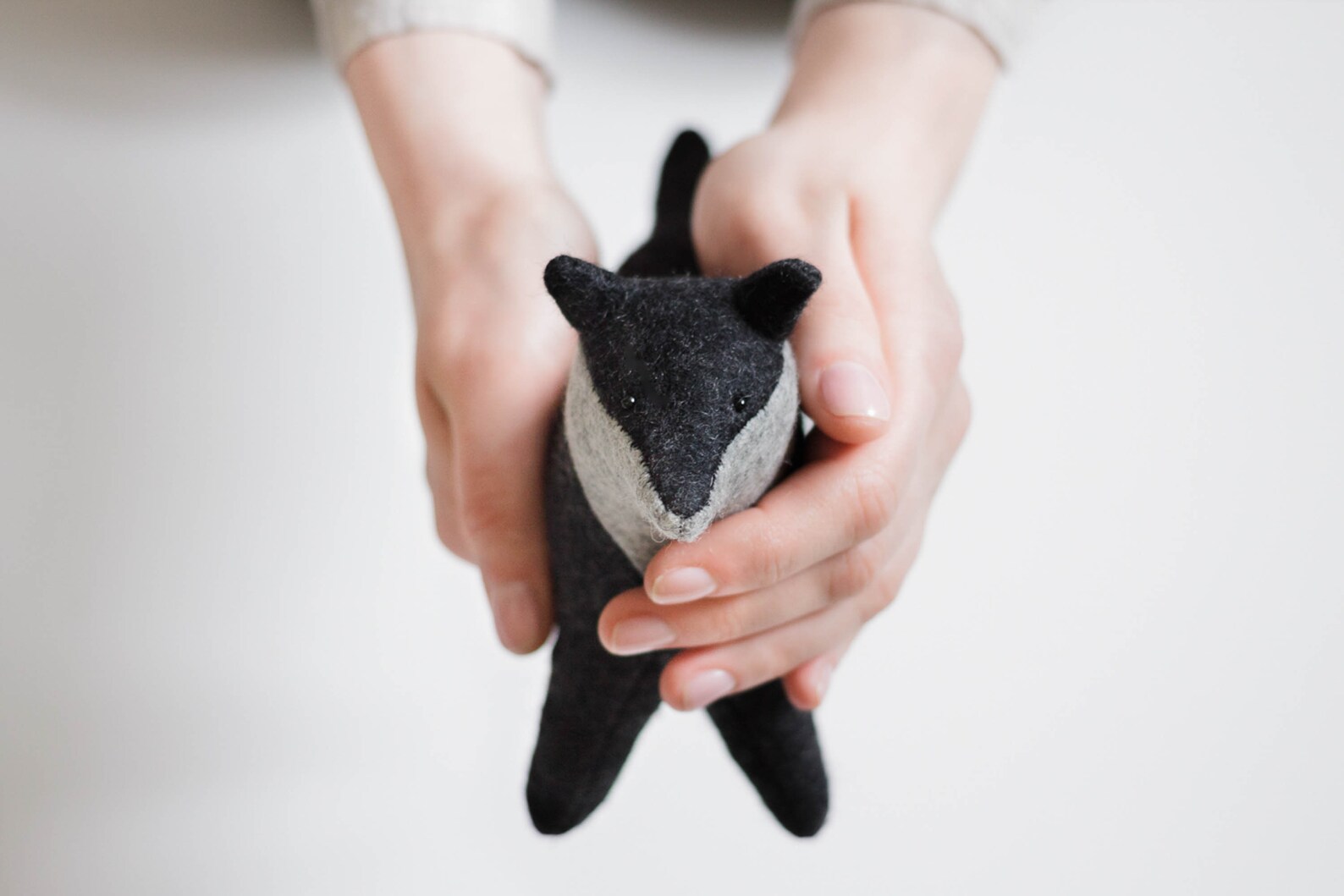 Felt Wolf Sewing Pattern PDF Video Tutorial Etsy 24 wolf sewing pattern free