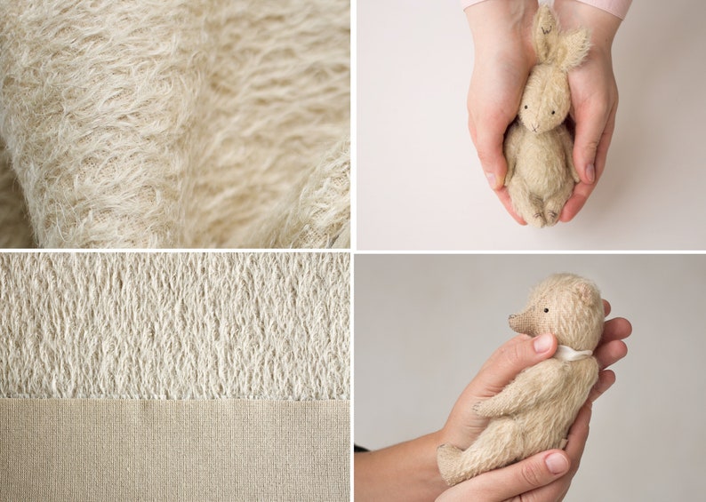 Helmbold mohair fabric 20x40 cm 12mm pile sparse density Etsy