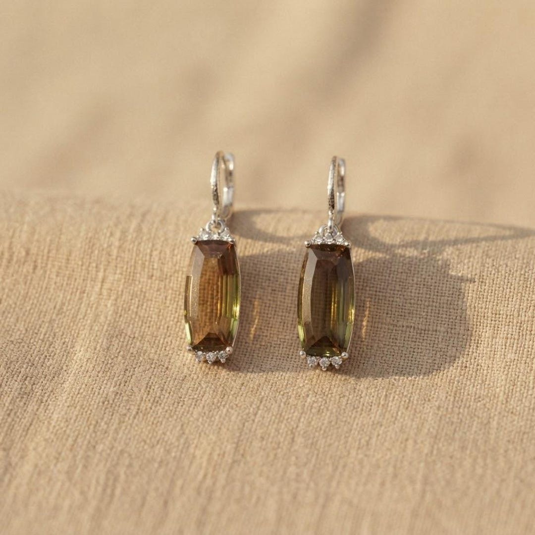 Zultanie Zultanite Earrings 925 Sterling Silver, Color Changing Gemstone Drop ...