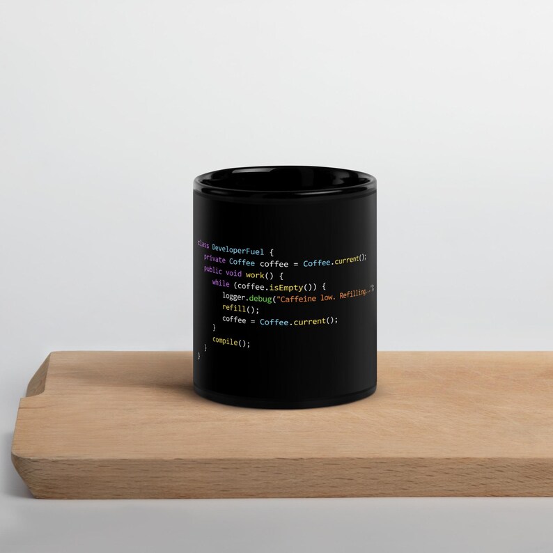 The Infinite Loop Programmer Coffee Mug, Funny Coding Tech Ceramic Cup, Software Engineer Gift, 11oz 15oz