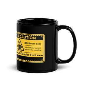 Tazza con rendering 3D, tazza da caffè per animatori CGI, regalo per sviluppatori di videogiochi