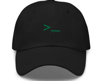 The Terminal Prompt Embroidered Cap, Minimalist CLI Dad Hat, Cybersecurity Hacker Baseball Cap, Unisex