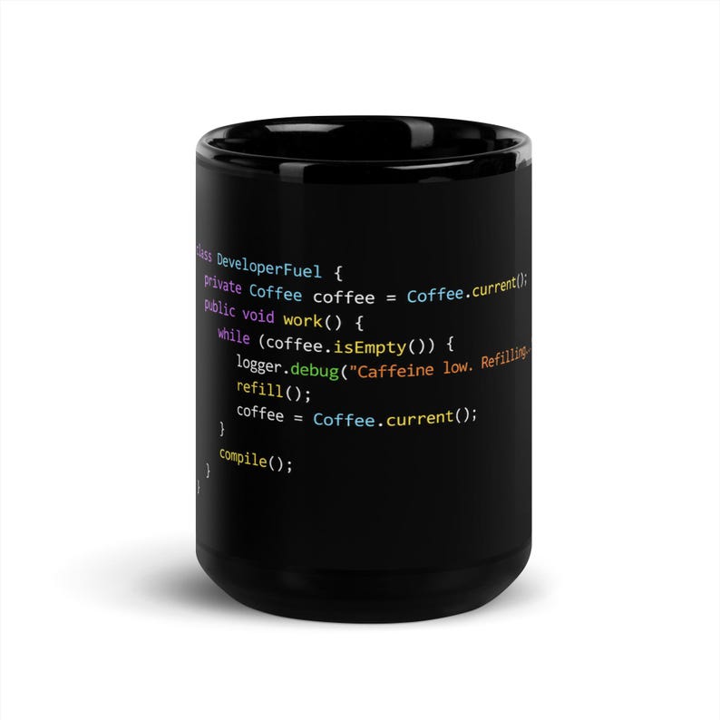 The Infinite Loop Programmer Coffee Mug, Funny Coding Tech Ceramic Cup, Software Engineer Gift, 11oz 15oz
