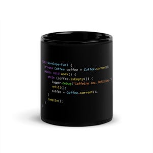 The Infinite Loop Programmer Coffee Mug, Funny Coding Tech Ceramic Cup, Software Engineer Gift, 11oz 15oz