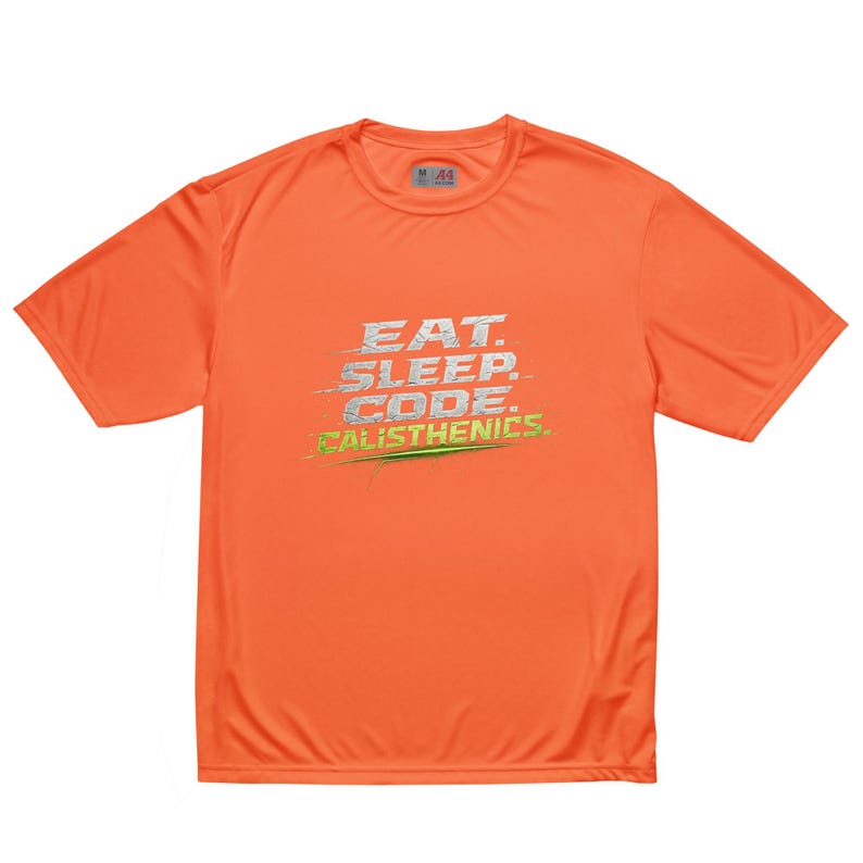 The Dev Loop Eat Sleep Code Calisthenics Tee, Programmer Performance Workout Shirt, Moisture Wicking