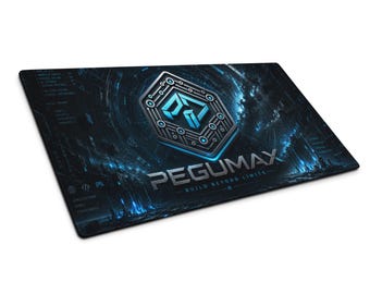 Pegumax Core Gaming Mousepad, Minimalist Techwear Desk Mat, Software Engineer Desk Pad, Cyberpunk Setup
