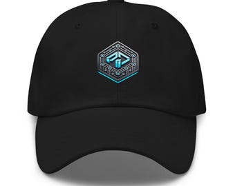 Pegumax Core Embroidered Logo Dad Hat, Cyberpunk Tech Cap, Streetwear Unisex Apparel