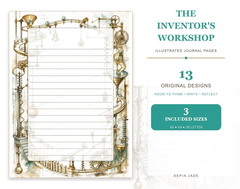 Pages de journal numérique pour Goodnotes (PDF) — 13 modèles | L'Atelier de l'Inventeur image 1