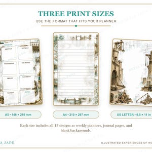 Digitale planner voor Goodnotes, dagboek en achtergrondsuite — 13 ontwerpen | City of Iron and Stone afbeelding 3