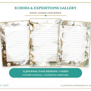 Digitala dagbokssidor för Goodnotes — 52 designer | Echoes & Expeditions Gallery bild 9