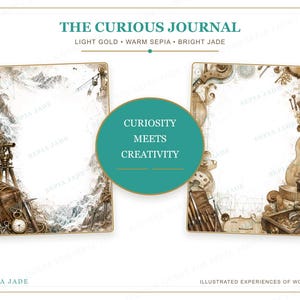 Digital Paper & Blank Backgrounds PDF — 13 Designs | The Curious Journal image 7