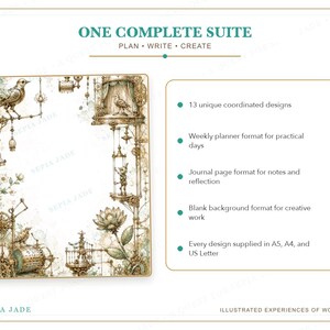Digital planerare för Goodnotes, Journal & Background Suite — 13 designer | Uppfinnarens verkstad bild 5