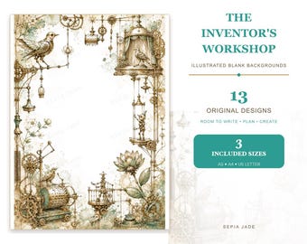 Digitalt papper och tomma bakgrunder i PDF-format — 13 designer | Uppfinnarens verkstad