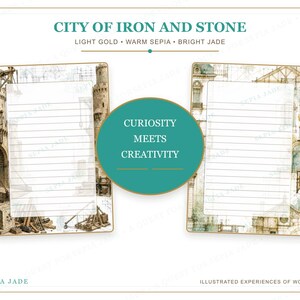 Digitala journalsidor för Goodnotes PDF — 13 designer | City of Iron and Stone bild 7