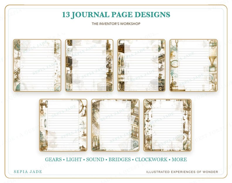 Pages de journal numérique pour Goodnotes (PDF) — 13 modèles | L'Atelier de l'Inventeur image 4