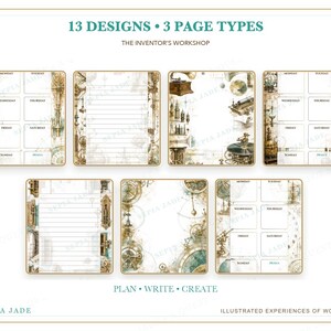 Digital planerare för Goodnotes, Journal & Background Suite — 13 designer | Uppfinnarens verkstad bild 4
