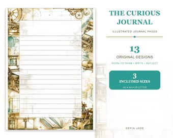 Digitale Tagebuchseiten für Goodnotes (PDF) – 13 Designs | The Curious Journal