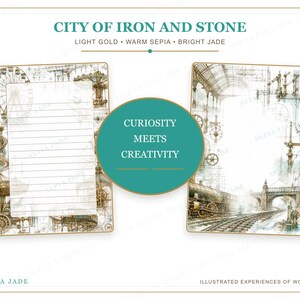 Digitale planner voor Goodnotes, dagboek en achtergrondsuite — 13 ontwerpen | City of Iron and Stone afbeelding 7
