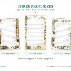 Digitala journalsidor för Goodnotes PDF — 13 designer | City of Iron and Stone bild 3