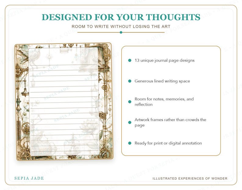 Pages de journal numérique pour Goodnotes (PDF) — 13 modèles | L'Atelier de l'Inventeur image 5