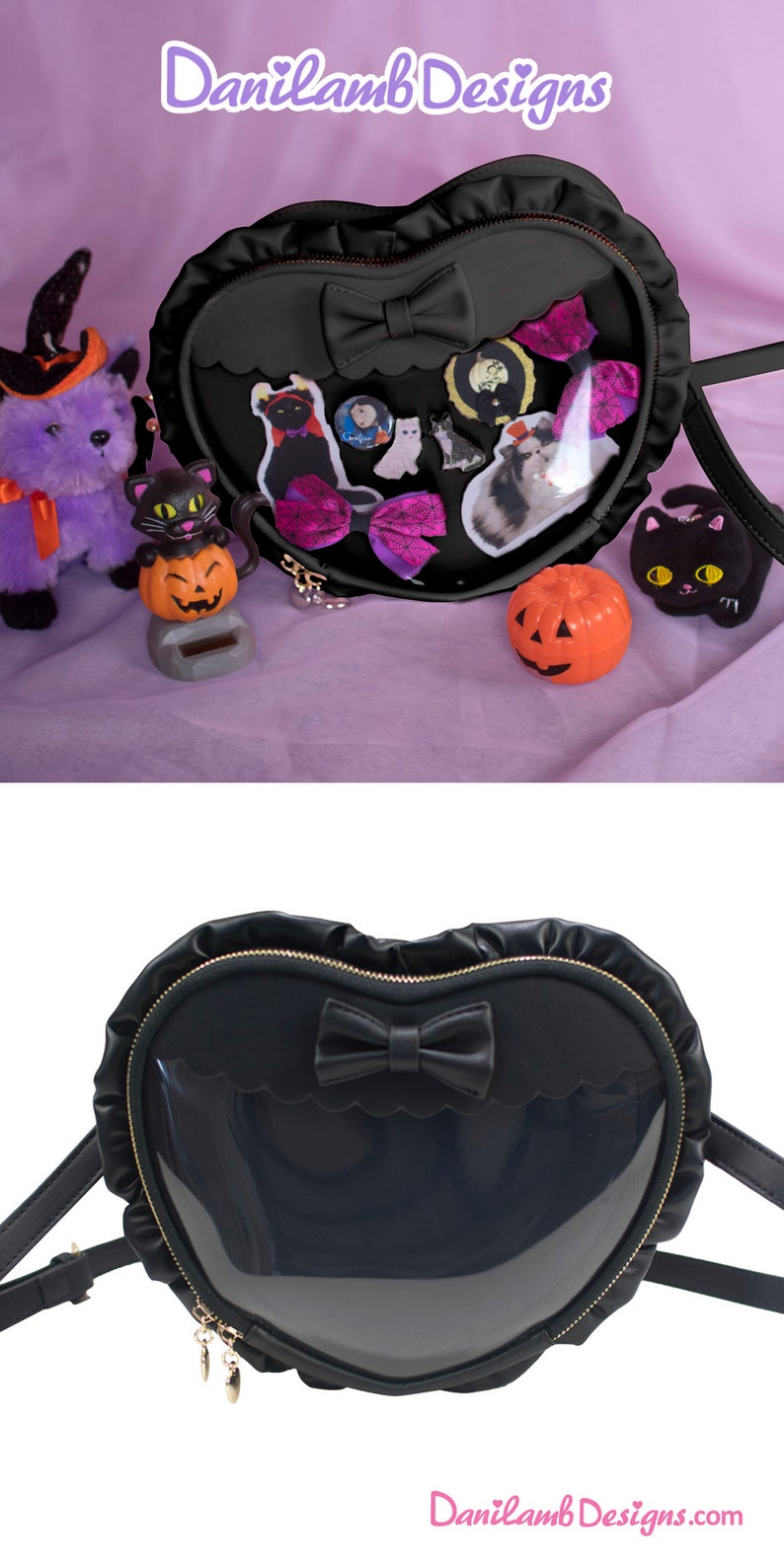 Ita Bag / Heart Shaped Ita Messenger Bag / Window Bag / Etsy