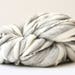 Thick and ThinYarn, Melange Yarn, Hand Spun  Super Bulky  Wool Yarn, TTY  Big Yarn Gray  Heather / White  Color Yarn