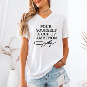 Pour Yourself A Cup Of Ambition Shirt, Dolly Parton 9 To 5 Tee, Country Music Lover Gift