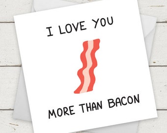 Bacon valentine | Etsy