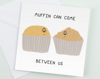 Funny Muffin Valentine's Day Card: Romantic Birthday Gift