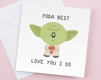 Funny Romantic Greeting Cards - Yo Da Best Birthday  Graduation Gift for Him or Her