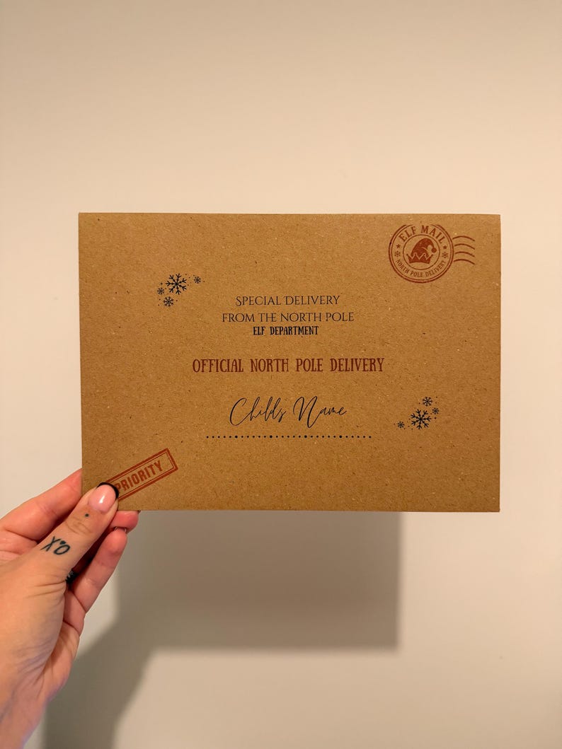Personalised Elf Arrival & Goodbye Letters, Christmas Stationery Set ...