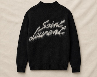 Schwarzer Oversize-Strickpullover, kuscheliger Freizeitpullover, Unisex-Pullover, locker sitzendes Oberteil