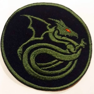 Dragon - Patch brodé, BUY3 GET4, 8 x 8 cm.