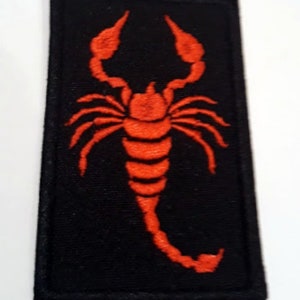 Crab - embroidered patch, BUY3 GET4, 3 X 2 INCH