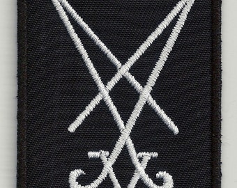 Sigil of Lucifer  - embroidered patch, BUY3 GET4, 3,2 X 2,4  INCH