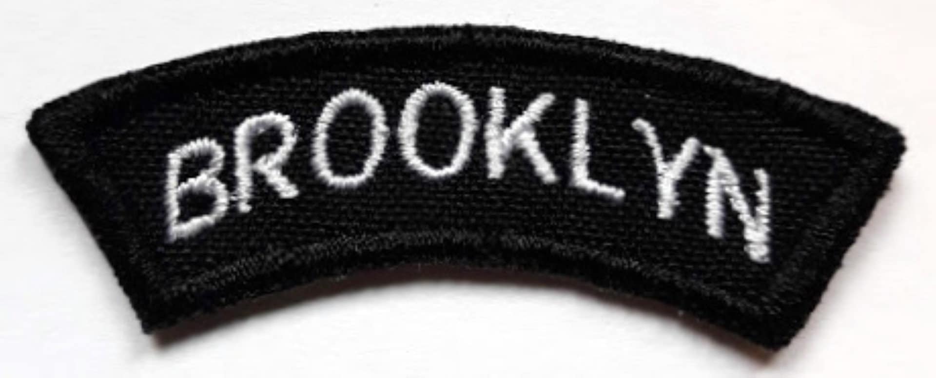 Brooklyn - embroidered patch, BUY3 GET4, 2 X 0,6  INCH