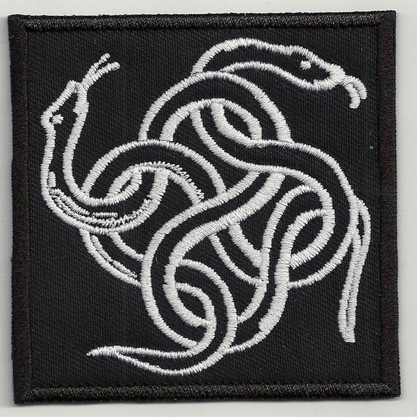 Patch brodé de noeud de serpent, BUY3 GET4, 8 X 8 cm.