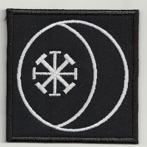 Vesica piscis  - embroidered patch, BUY3 GET4, 3,2 X 3,2  INCH