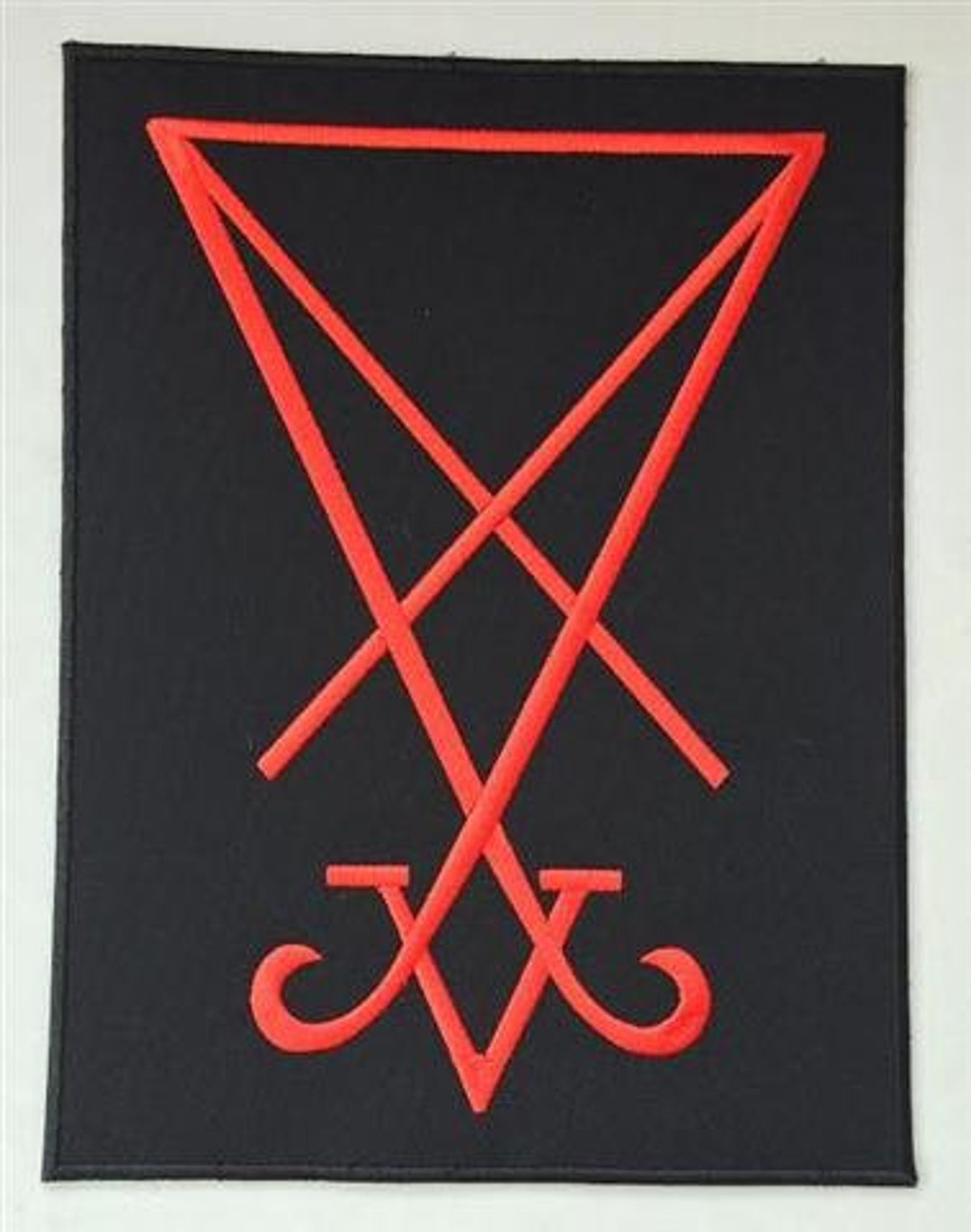 Lucifer Back Patch Sigil of Lucifer Black/red - Embroidered Back Patch, BUY3 GET4, 11,2 X ...