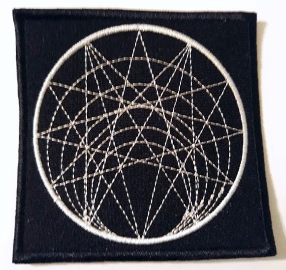 bordado parche 8 x 8 cm Sacred geometry