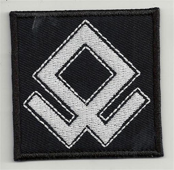 Odal rune  - embroidered patch, BUY3 GET4, 2,4 X 2,4 INCH