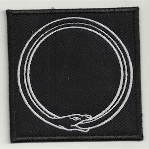 Egyptian Ouroborus  - embroidered patch, BUY3 GET4, 3,2  X 3,2 INCH