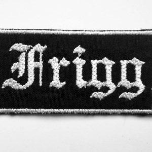 Frigg - wikingowska bogini małżeństwa i macierzyństwa - naszywka haftowana, 2,8 X 1,4 CALA