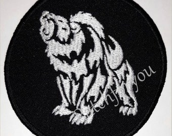 Bear - embroidered patch, BUY3 GET4, 3,2 X 3,2 INCH, ( 8 X 8 cm. )