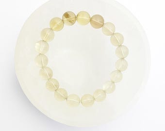 New, Natural Citrine Bracelet 10 mm, Wrist circumference ~ 18 cm. - 20 cm.
