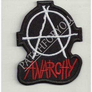 Anarchy - embroidered patch, 2,4 X 3,2 INCH