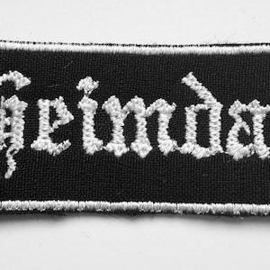 Heimdal - bóg Wikingów, strażnik Asgardu - naszywka haftowana, 2,8 X 1,2 CALA